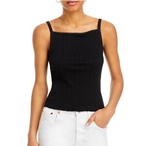 Re/Done Hanes Pointelle Square Neck Camisole